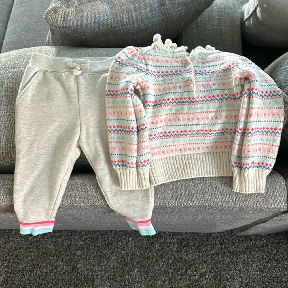 Janie & Jack Pointelle Matching Set
